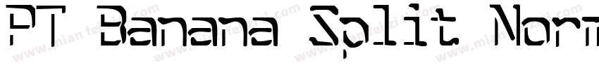 PT Banana Split Norm字体转换